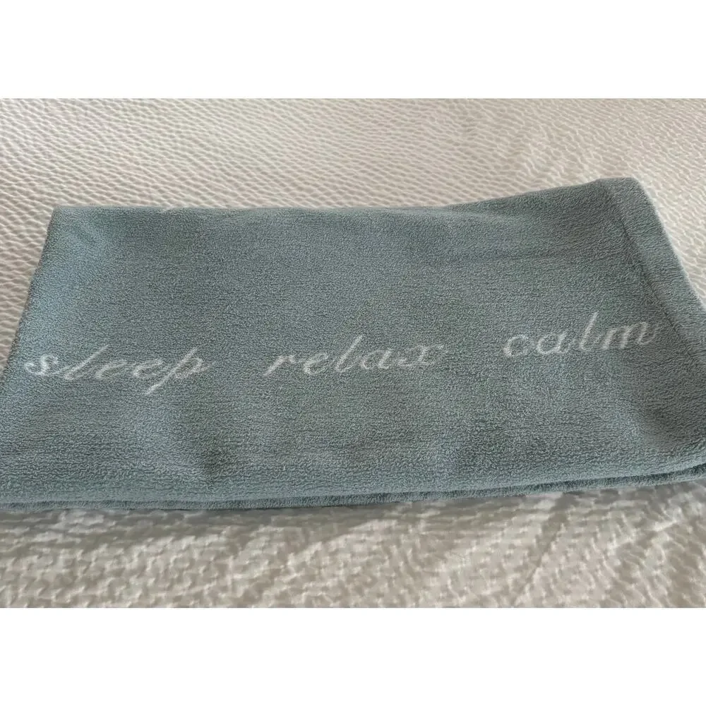 Peacock Alley Intentions Serene Throw Portugal Auberge du Soleil Egyptian Cotton